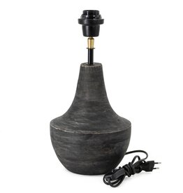 Lampenvoet hout zwart