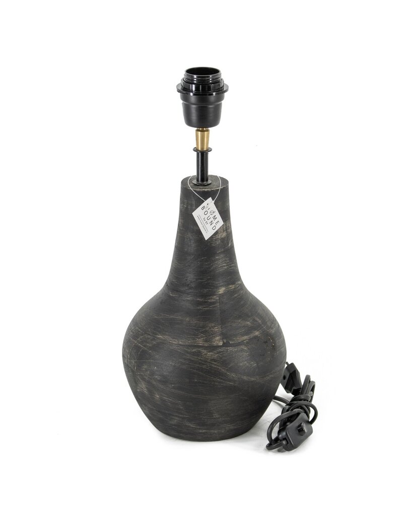 Lampenvoet hout zwart