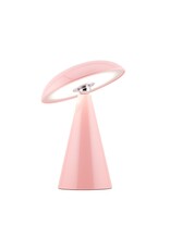 Bureaulamp Mushie LED op accu roze, afneembare kap