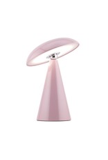Bureaulamp Mushie LED op accu lila, afneembare kap