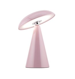 Bureaulamp Mushie LED op accu lila, afneembare kap