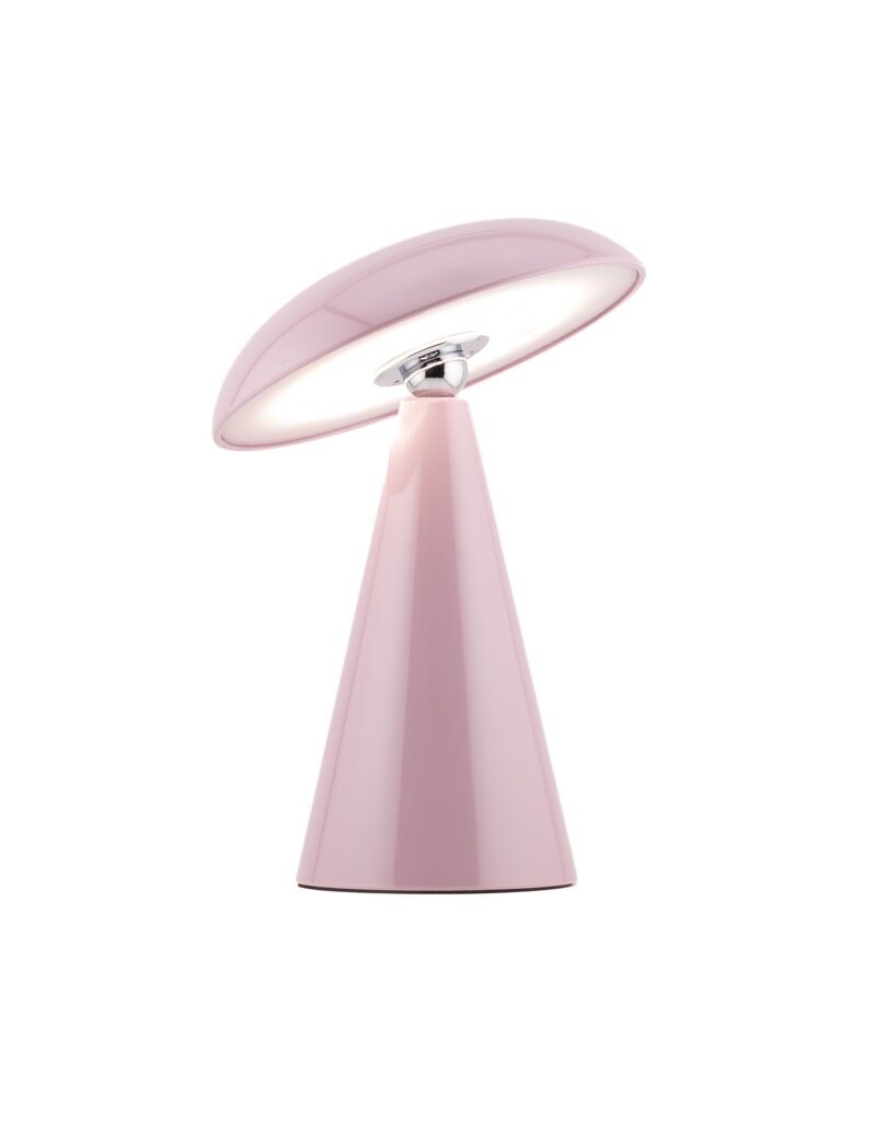 Bureaulamp Mushie LED op accu lila, afneembare kap