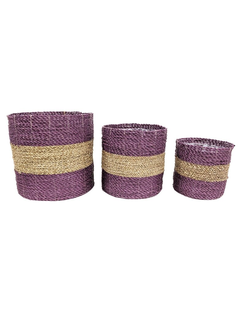 Damn Mand Nila klein aubergine set van 3