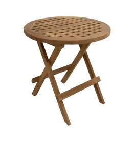 Damn Picknicktafel rond open