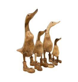 Damn Houten eenden met laarzen set van 4
