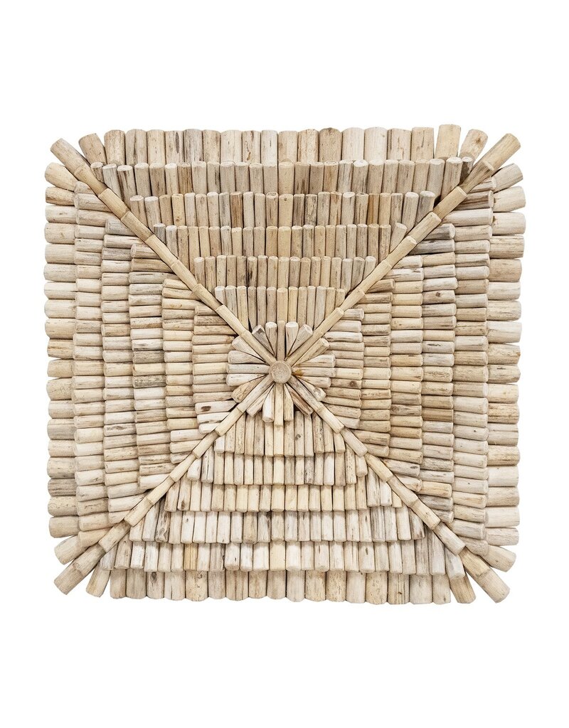Damn Teakhouten wandpaneel 60x60