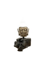 Damn Ornament Boeddha hoofd teak S