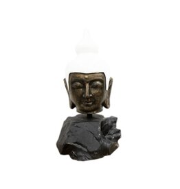 Damn Ornament Boeddha hoofd teak M