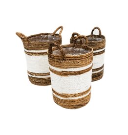 Damn Mand Nila Wit gevoerd set van 3