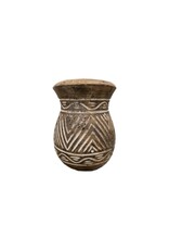 Damn Houten vaas Carving