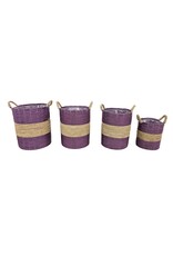 Damn Mand Nila aubergine set van 4