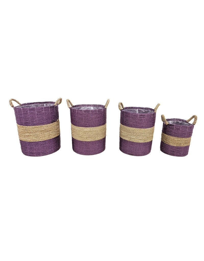Damn Mand Nila aubergine set van 4