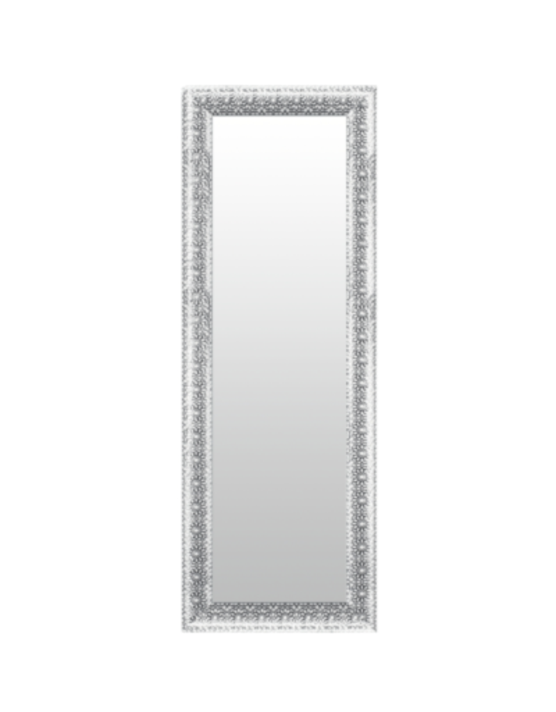 Len-Fra wandspiegel Flinder wit/zilverkleurig 55 x 145 cm