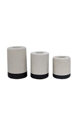 Damn Kaarsenhouder set van 3 zwart