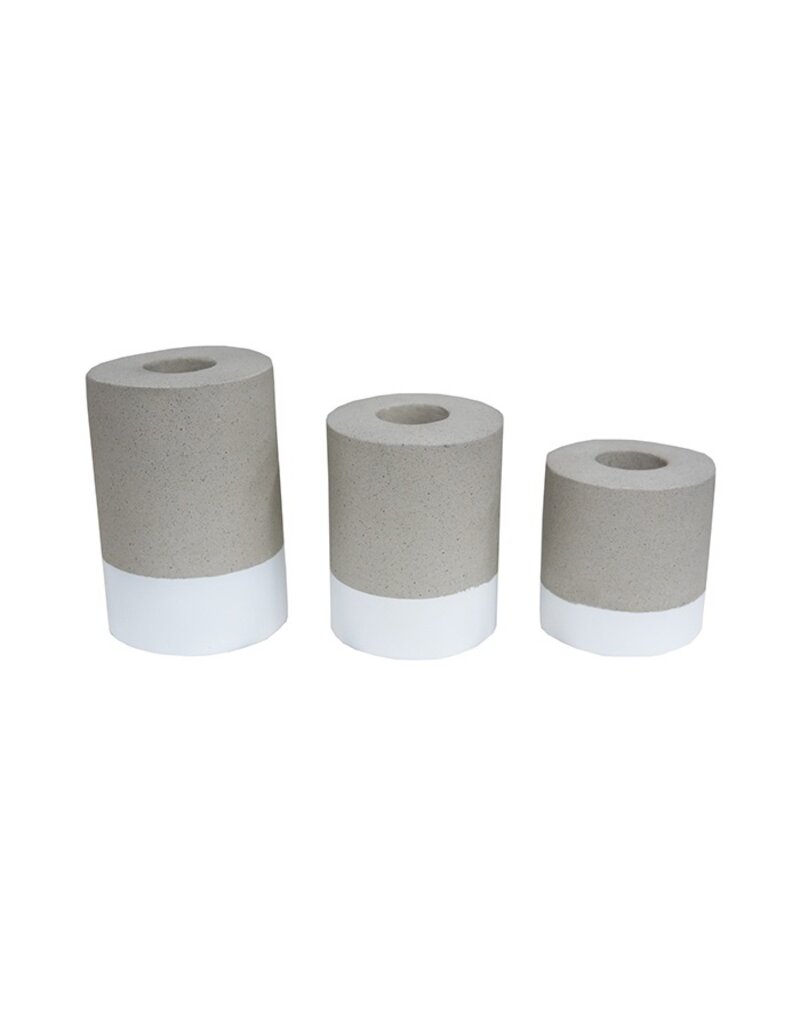 Damn Kaarsenhouder set van 3 wit
