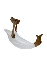 Damn Houten Fleshouder Eend Wit