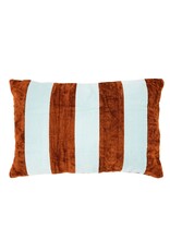 Damn Stripey 40x60 cm - light blue / caramel -