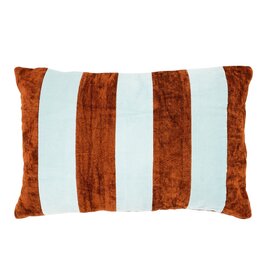 Damn Stripey 40x60 cm - light blue / caramel -