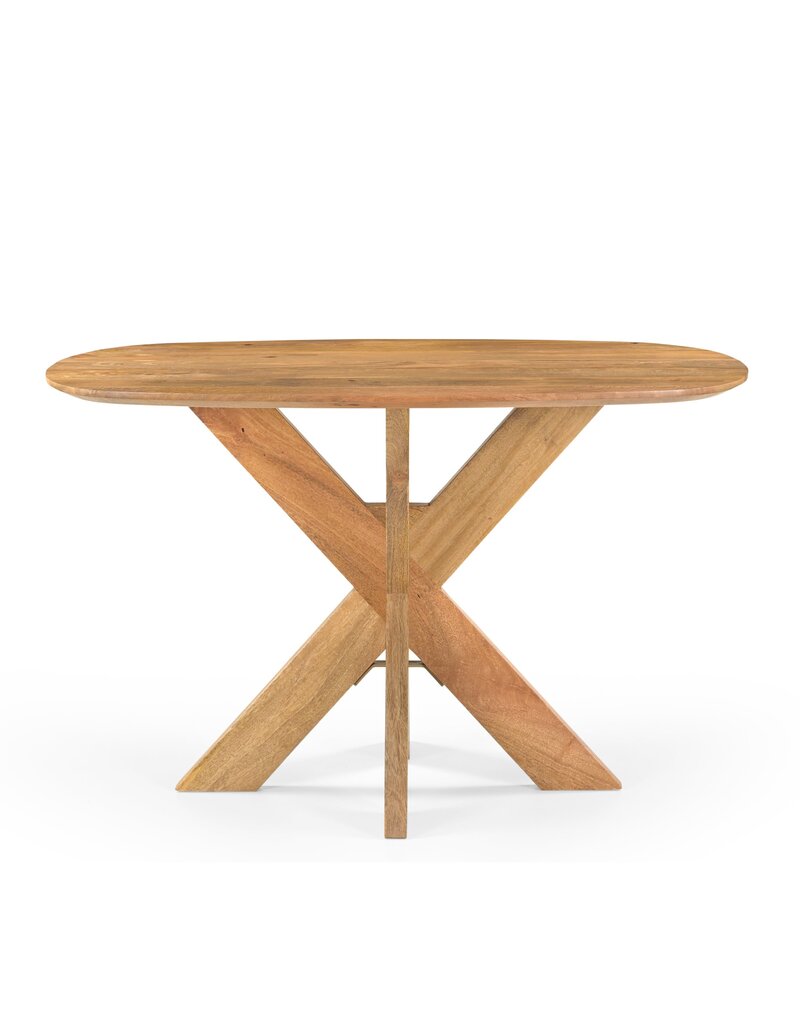 Damn Eettafel Deens Ovaal Runa met Houten Onderstel 120