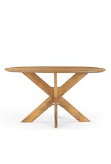 Damn Eettafel Deens Ovaal Runa met Houten Onderstel 140