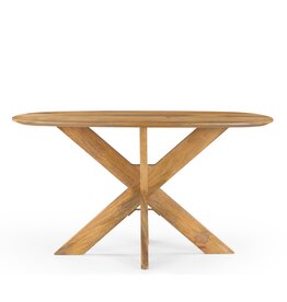 Damn Eettafel Deens Ovaal Runa met Houten Onderstel 140