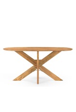 Damn Eettafel Deens Ovaal Runa met Houten Onderstel 160
