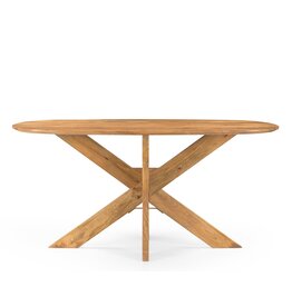 Damn Eettafel Deens Ovaal Runa met Houten Onderstel 160