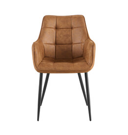 Damn Eetkamerstoel Lucille Arm CEP 01 Cognac