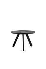 Damn Salontafel Rond Berlin Zwart 80