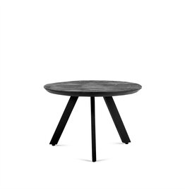 Damn Salontafel Rond Berlin Zwart 80