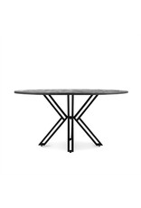Damn Eettafel Rond Yana Zwart 150