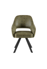 Damn Eetkamerstoel Emilie CEP 04 Army Green