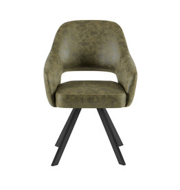 Damn Eetkamerstoel Emilie CEP 04 Army Green