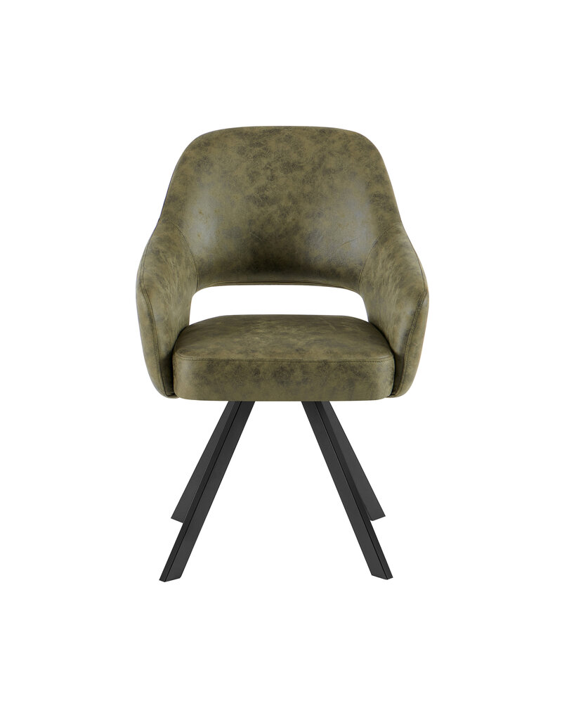 Damn Eetkamerstoel Emilie CEP 04 Army Green