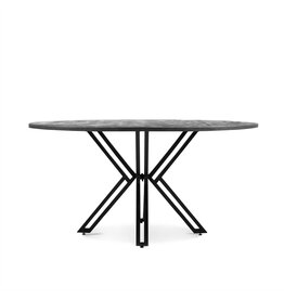 Damn Eettafel Rond Yana Zwart 120