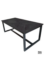 Damn Eettafel Jax Zwart 200