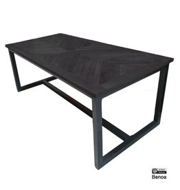 Damn Eettafel Jax Zwart 200