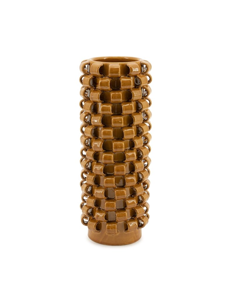 Damn Vase Loopa 1 - mustard