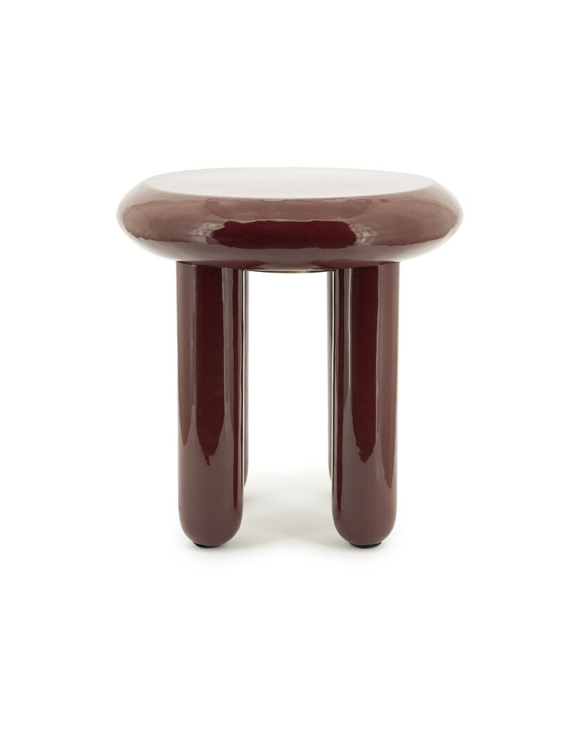 Damn Side table Balloon - burgundy