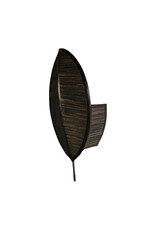 Damn Leaf wall lamp black