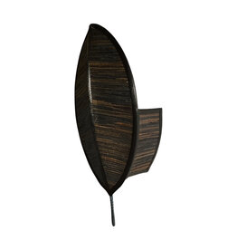 Damn Leaf wall lamp black