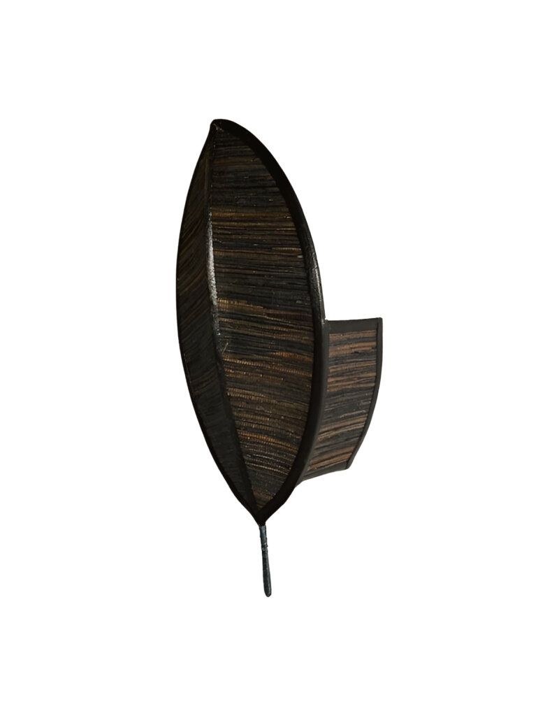 Damn Leaf wall lamp black