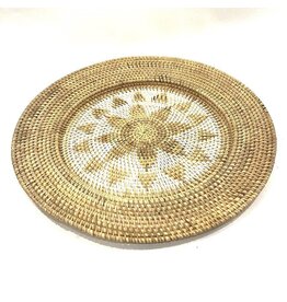 Damn Wallplate Rattan D50cm