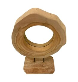 Damn Mirror on stand teak