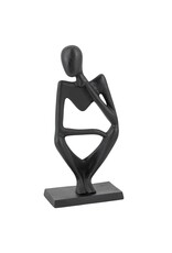 Damn Ornament zittend zwart