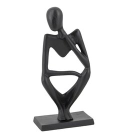 Damn Ornament zittend zwart
