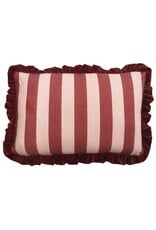 Damn Kussen Kaia met roezels striped 40x60cm