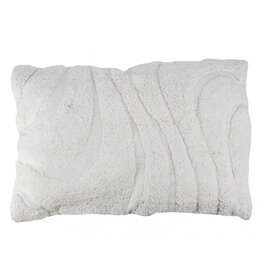 Damn Sierkussen Fluffy organic cream rechthoek