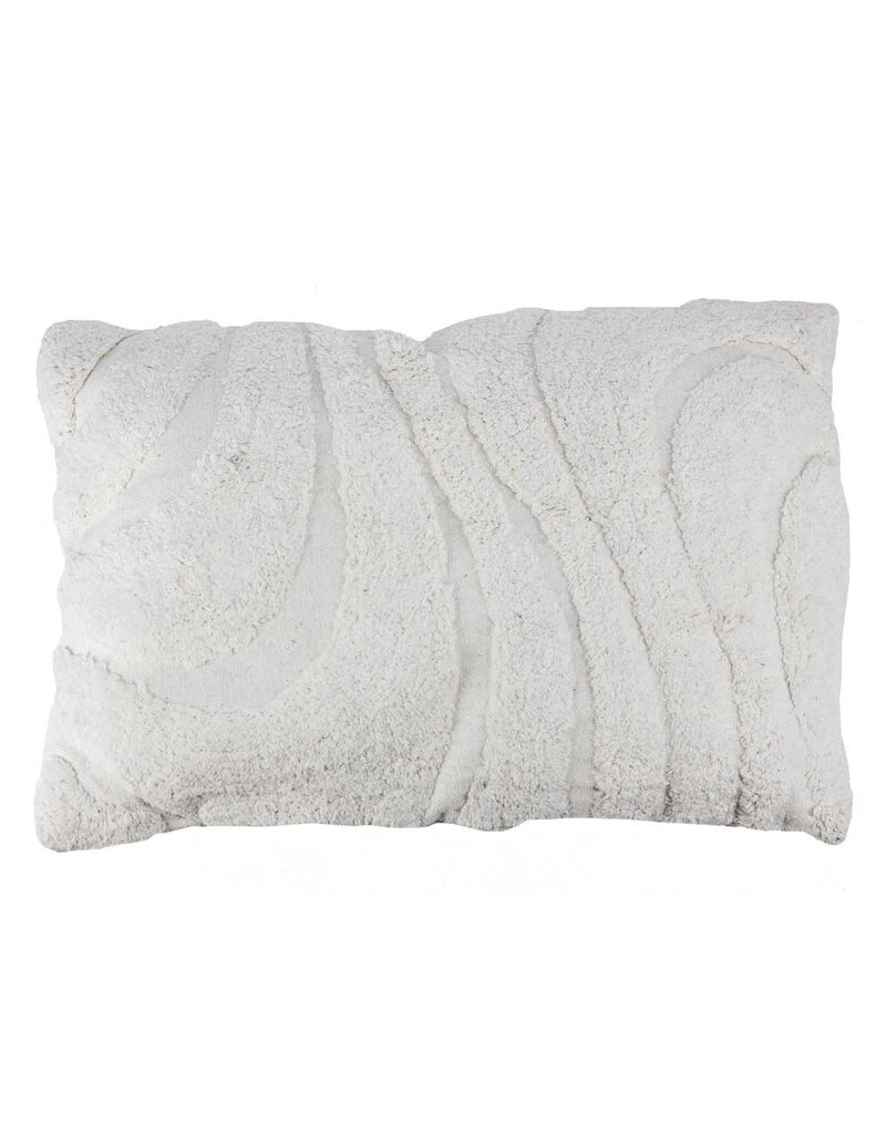 Damn Sierkussen Fluffy organic cream rechthoek
