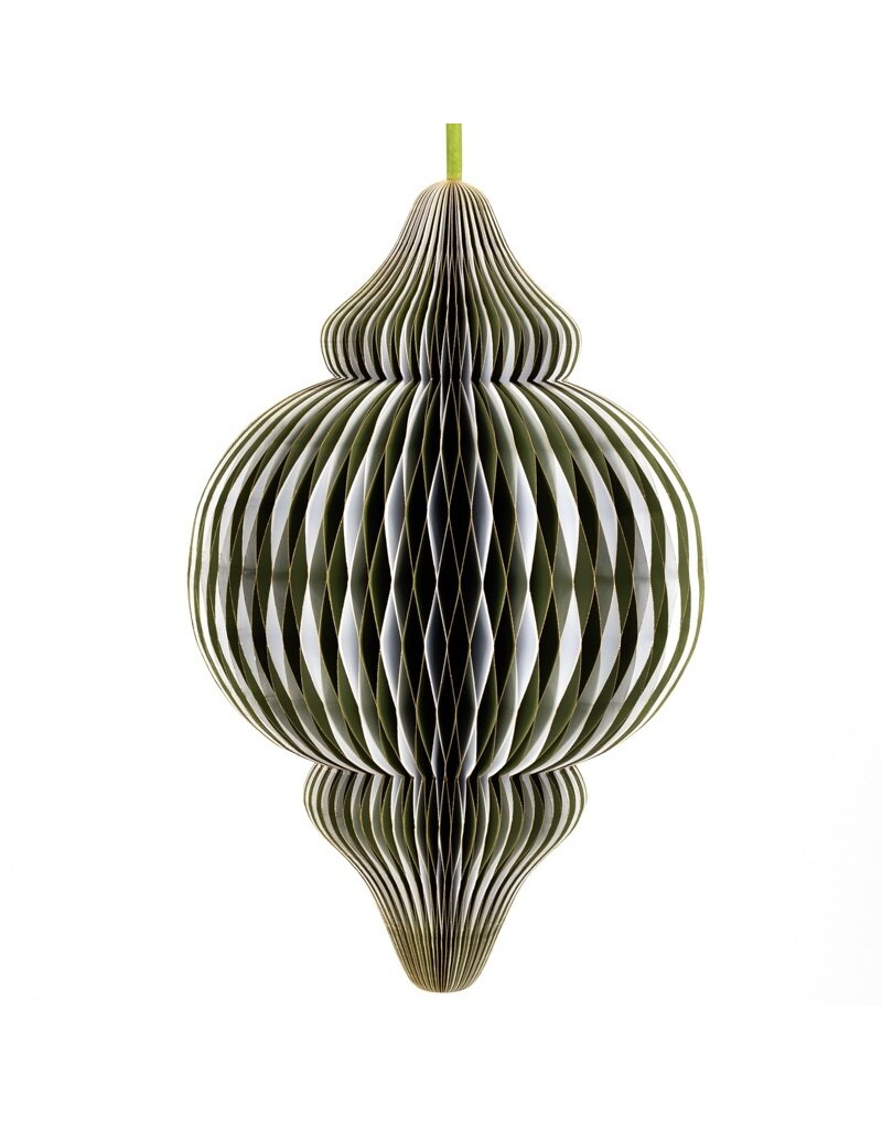 Damn Papieren honeycomb hanger 75cm groen met wit
